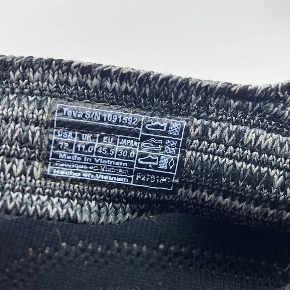 Teva Float 2 Evolve Knit Men's Sandals Size 12 Grey/Black Color